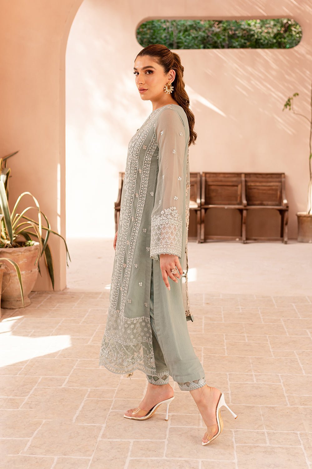 Sage Serenity Azure Ensembles Feative 3pcs Eid 2024 Collection 1 gulbuy.com