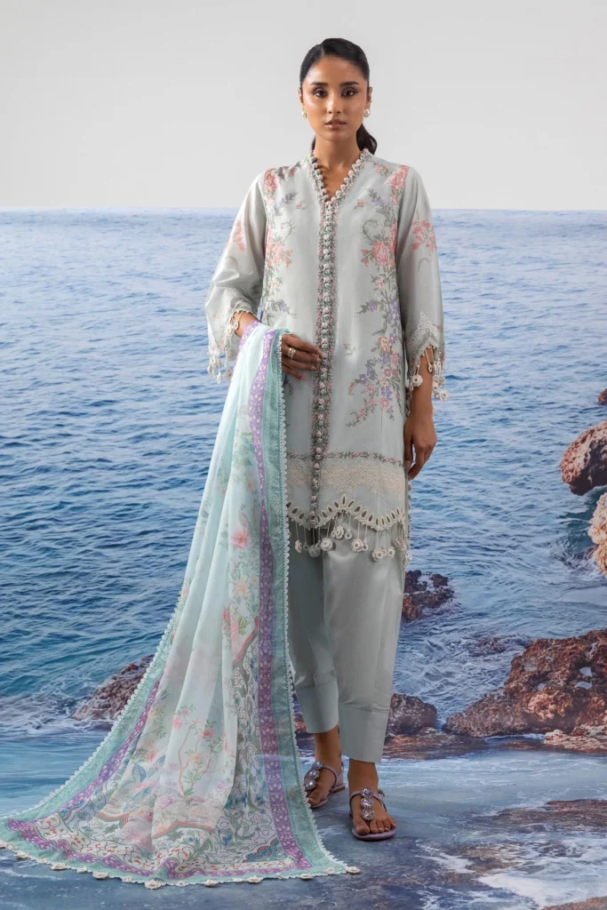Sana Safina Lawn 3 Piece Suit main image 1