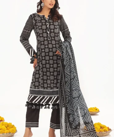 printed lawn dupatta printed lawn shirt dyed trouser gulahmed back cl 52412a 4
