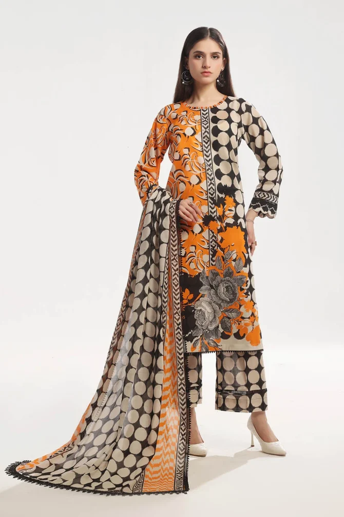 printed lawn dupatta printed lawn shirt printed trouser gulahmed bottom cl 52527 4