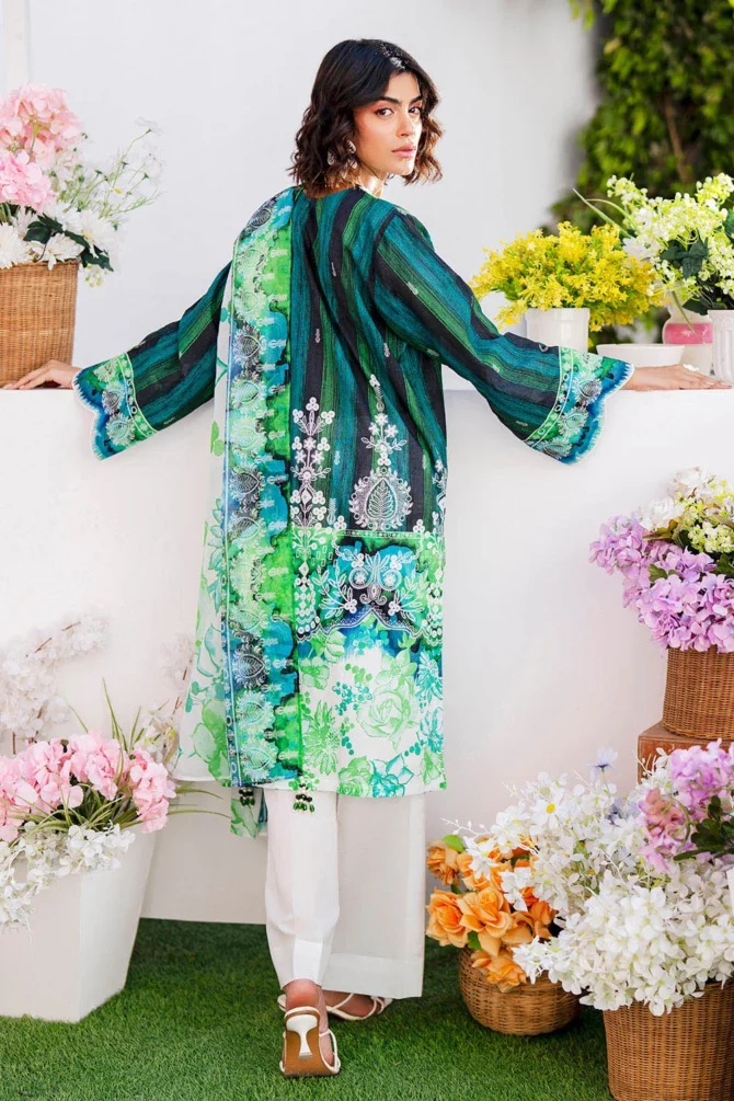 printed lawn shirt dupatta dyed trouser gulahmed sd 52113 back