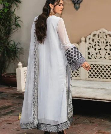 FSU 5657 4 embroidered chiffon dress