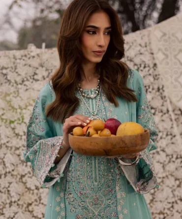 Emerald Toska 3Pc Festive Embroidered Lawn BATIK 25207851253806