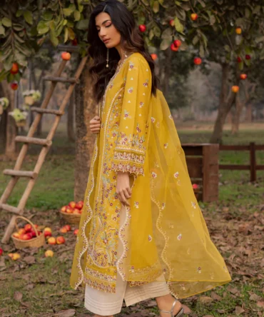 Horizon 3Pc Festive Embroidered Lawn BATIK 25207729881134