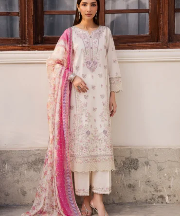 Pinkie Pie 3Pc Festive Embroidered Lawn BATIK 25195445977134