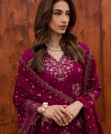 Rubba 3Pc Festive Embroidered Lawn BATIK 25209946898478