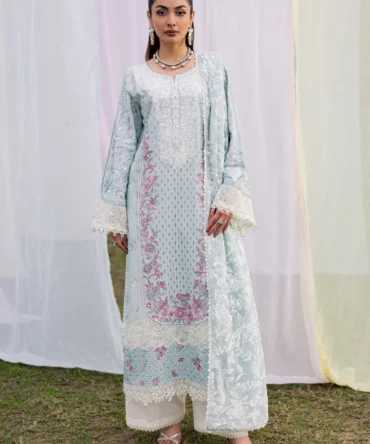 Ocean Swan 3Pc Festive Embroidered Lawn BATIK 25224567521326