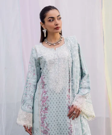 Ocean Swan 3Pc Festive Embroidered Lawn BATIK 25224567586862