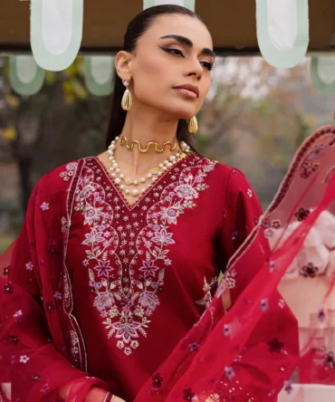 Ruby Ghazal 3Pc Festive Embroidered Lawn BATIK 25224597864494