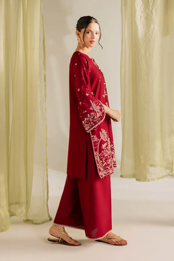 Manzar Rind Batik 2Pc Embroidered Lawn Suit Manzar - House Of Faiza