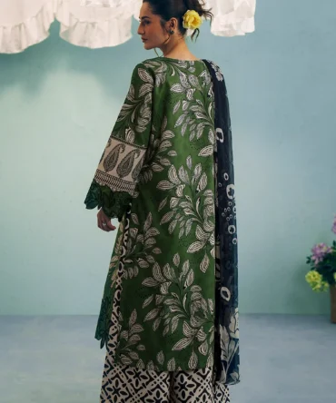 GreenLawnShirt ChiffonDupatta CottanTrouser 69