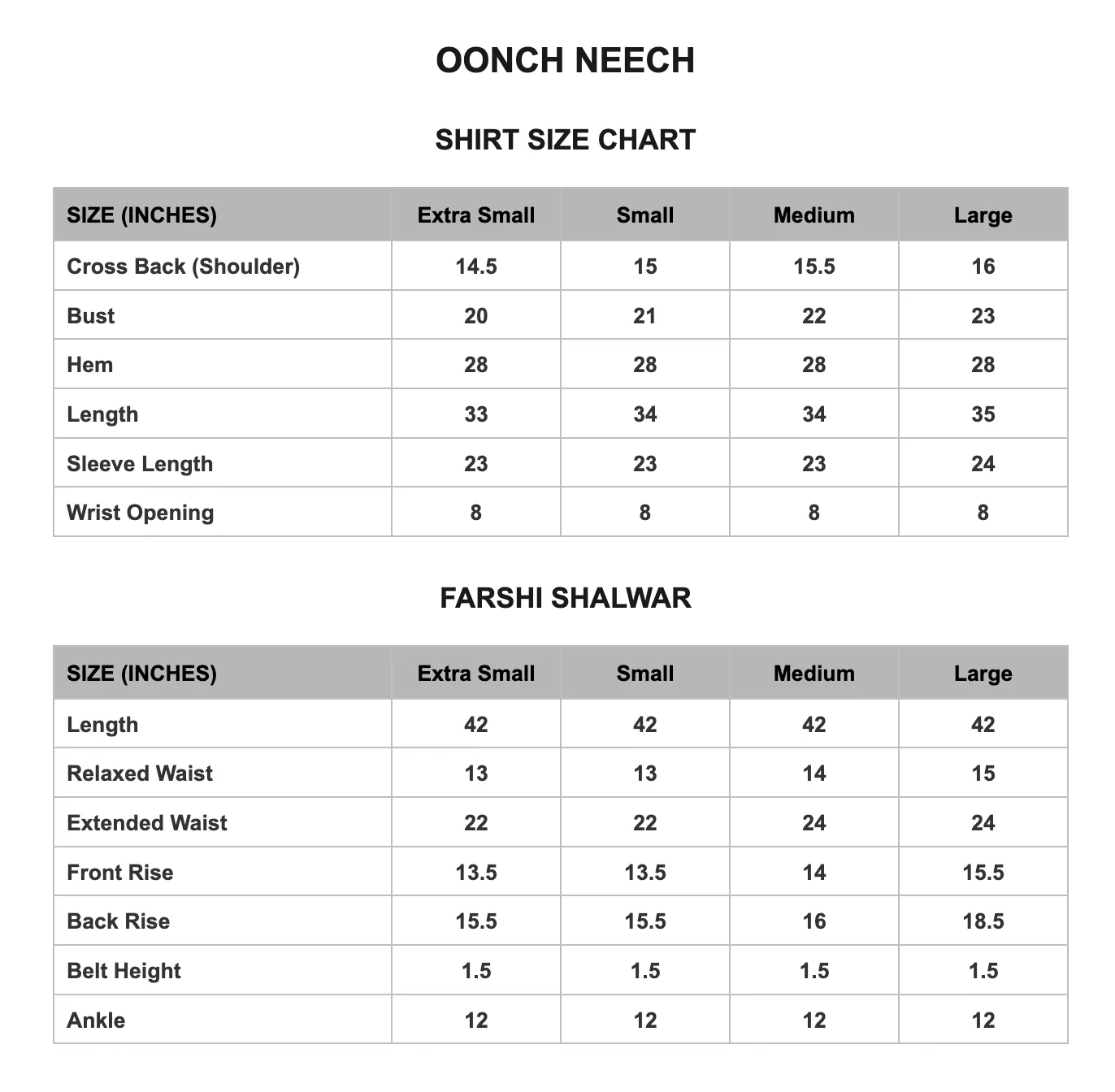 OONCH NEECH