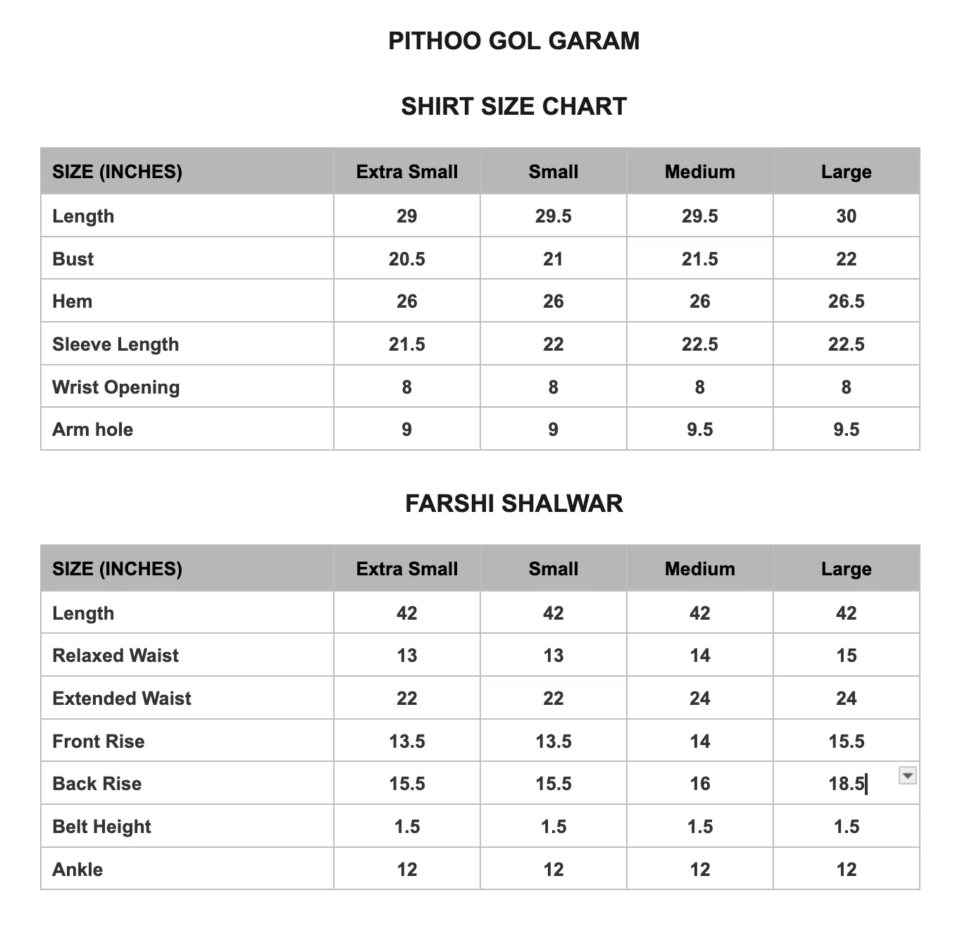 PITHOO GOL GARAM