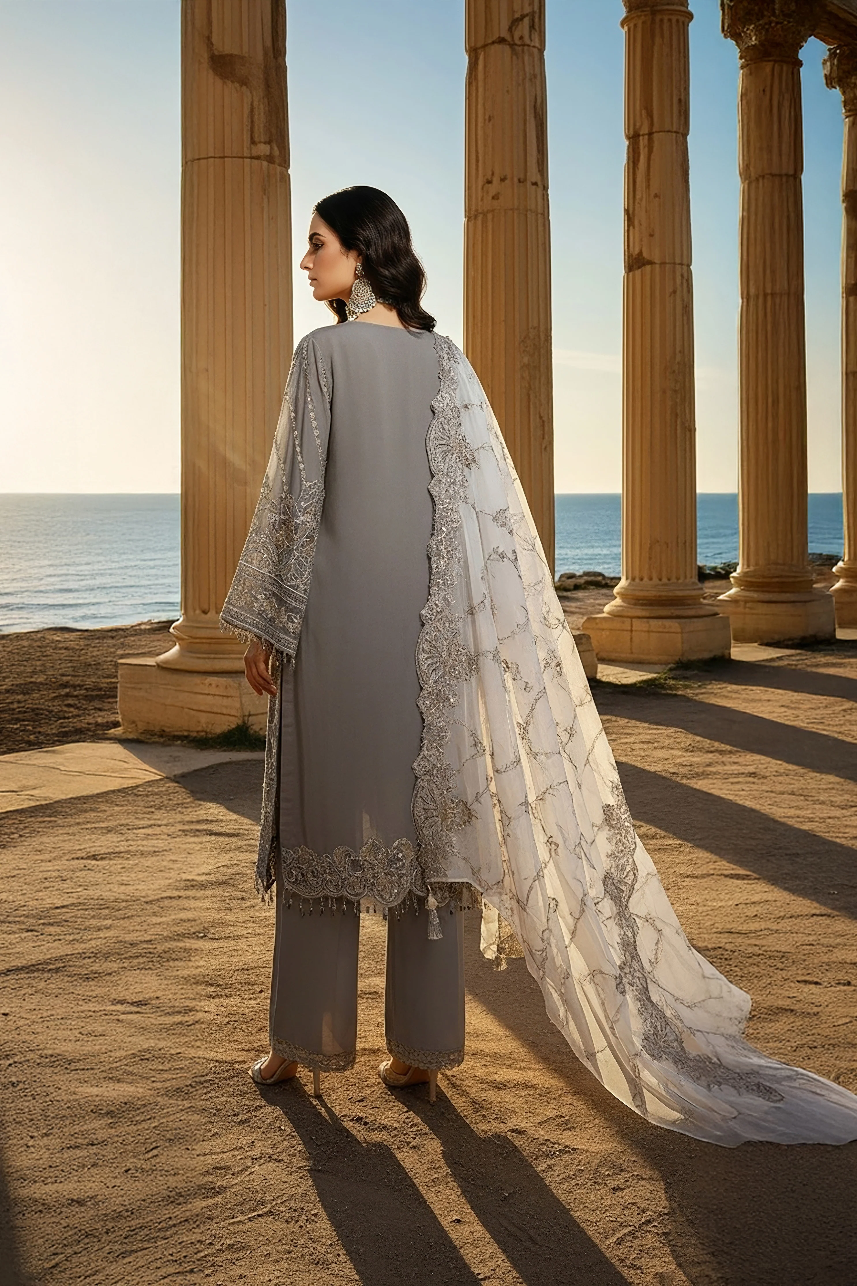imrozia premium 3 piece suit unstitched dark grey i 246 lalezar 40997056839963