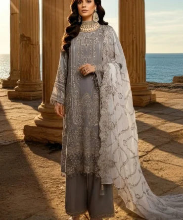 imrozia premium 3 piece suit unstitched dark grey i 246 lalezar 40997056905499